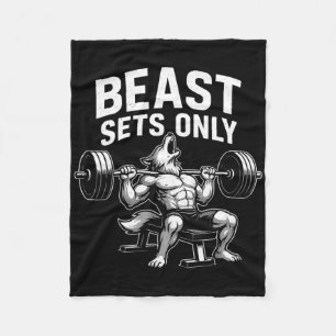 Couverture Polaire Bête Jeux Uniquement Wolf Gym Fitout Fitness Bodyb