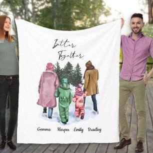 Couverture Polaire Better Together Winter Famille 4 et Noms