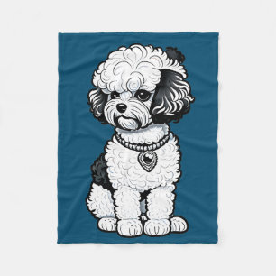 Couverture Polaire Bichon Frise
