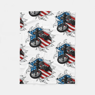 Couverture Polaire Bicyclette déchirée de BMX