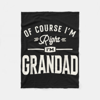 Couverture Polaire Bien sûr que j'ai raison, je suis drôle grand-père