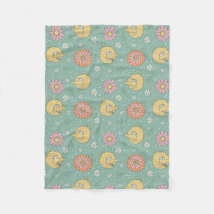 Couverture Polaire Big Bird Good Vibes Floral Pattern