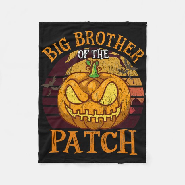 Couverture Polaire Big Brother Du Groupe Patch Family Halloween (Devant)