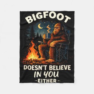 Couverture Polaire Bigfoot drôle pour hommes et femmes de camping ran