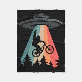Couverture Polaire Bigfoot Mountain Bike Ufo Alien Abduction Shirt Fu