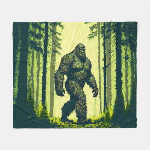 Couverture Polaire Bigfoot Pour Une Marche Forêt Sasquatch