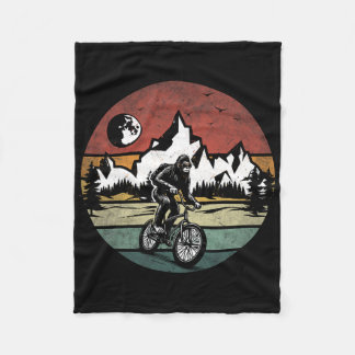 Couverture Polaire Bigfoot Riding Bicycle Vintage Mountain Biking Big