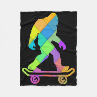 Couverture Polaire Bigfoot Tie Dye Hippie Skateboarders Sasquatch Ska