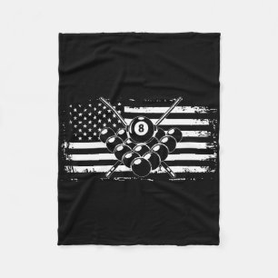 Couverture Polaire Billard billard billard américain drapeau cadeau