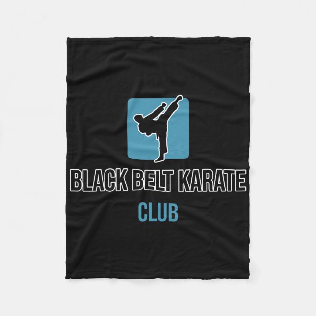 Couverture Polaire Black Belt Karate Club (Devant)