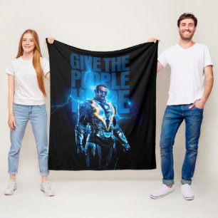 Couverture Polaire Black Lightning - Donnez De L'Espoir Aux Gens