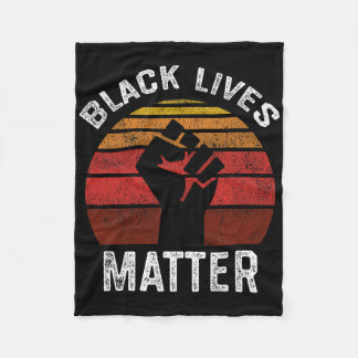 Couverture Polaire Black Lives Problème Blm Rétro Hommes Femmes Enfan