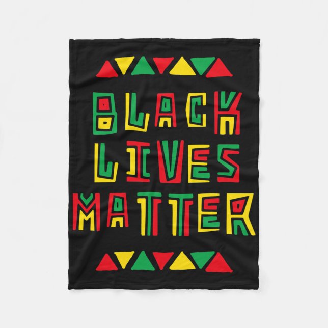 Couverture Polaire Black Lives Problème Rétro Blm Historique Power Pr (Devant)