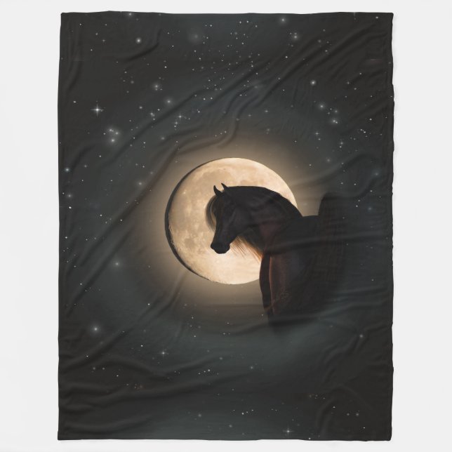 Couverture Polaire Black Moon Shine Horse Blanket (Devant)