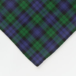Couverture Polaire Black Watch Regiment Tartan Scottish Plaid Motif