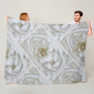 Couverture Polaire Blanc ivoire