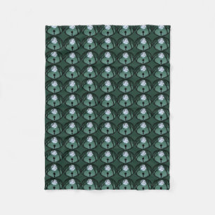 Couverture Polaire Blanche Alien Cute Alien Gris Art Fleece Blanket