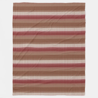 Couverture Polaire Blanche en brique rouge polaire - Retro moderne lo