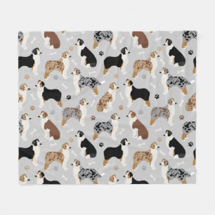 Couverture Polaire Blanche en polaire australienne de bergers et de p