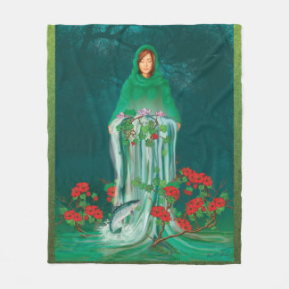 Couverture Polaire Blanche en polaire féminine divine