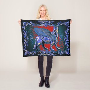 Couverture Polaire Blanche en polaire Lamassu