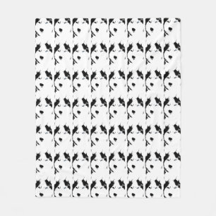 Couverture Polaire Blanche Husky Sibérie Husky Sled Dog Blanches