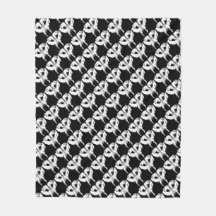 Couverture Polaire Blanche Loup Pup Husky Wolf Puppy Chien Blanches