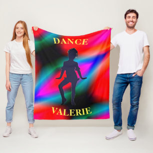 Couverture Polaire Blanche polaire colorée Danse