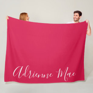 Couverture Polaire Blanche-Toison rouge Criminel personnalisée