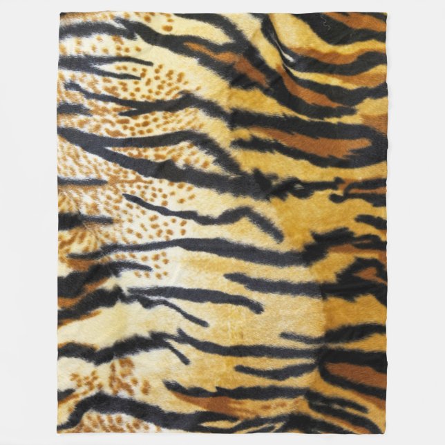 COUVERTURE POLAIRE BLANCHET DE FLOTTE D'IMPRESSION DE TIGER (Devant)