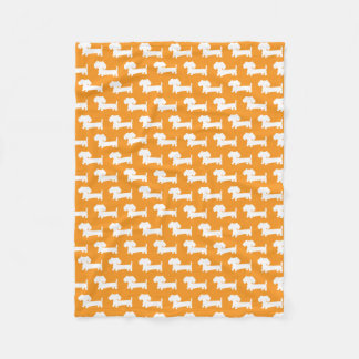 Couverture Polaire Blanchette de chien d'égouttage de chiot orange