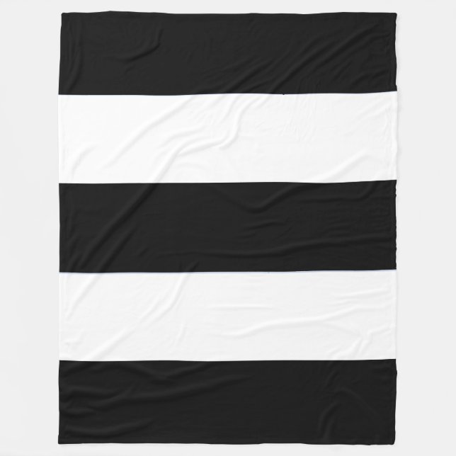 Couverture Polaire Blancs noirs et blancs classiques sur un (Devant)