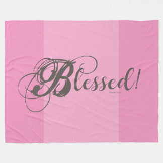 Couverture Polaire Blessed! Fleece Blanket (Pink)