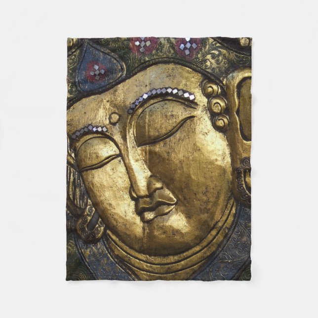 Couverture Polaire Blessure du Bouddha d'or Blanket (Devant)