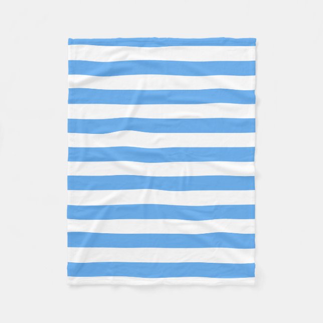 Couverture Polaire Bleu Blanc Grandes Modèle élégant Décor (Devant)