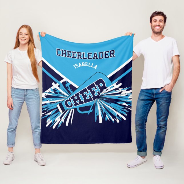 Couverture Polaire 📣 bleu, bleu marine et blanc (En situation)