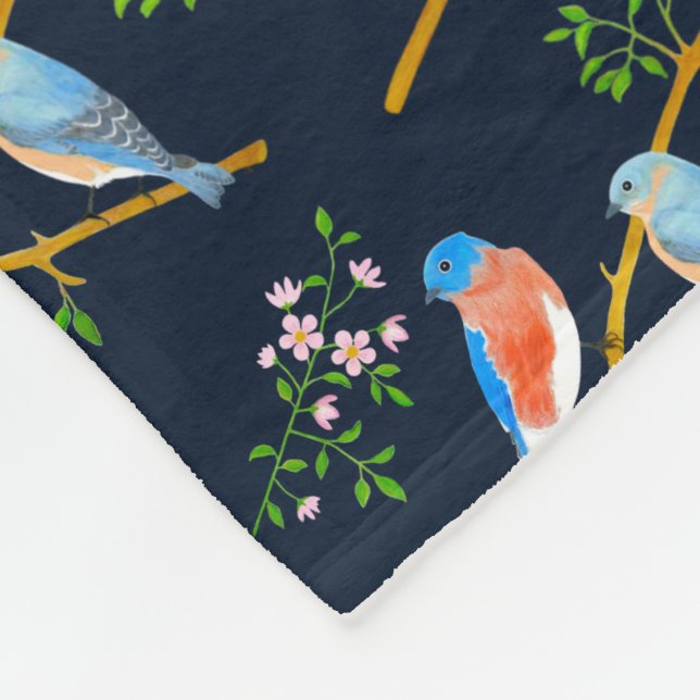 Couverture Polaire Bleu bleu polaire Blanche (Coin)