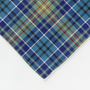 Couverture Polaire Bleu clair Plaid O'Sullivan Tartan