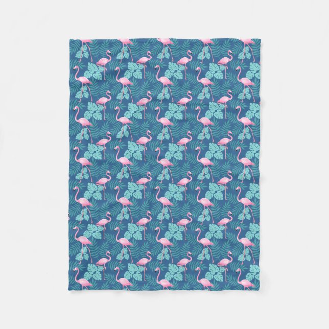 Couverture Polaire Bleu de la marine Vintage (Devant)