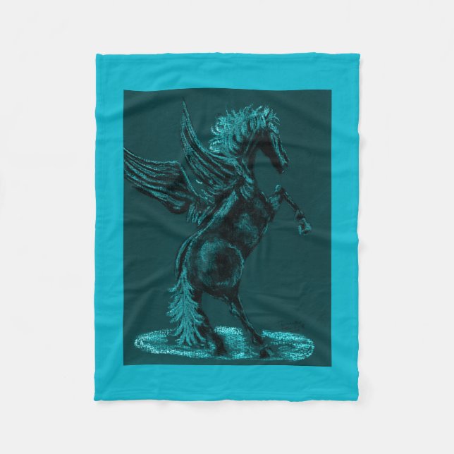 COUVERTURE POLAIRE BLEU DE PEGASUS (Devant)