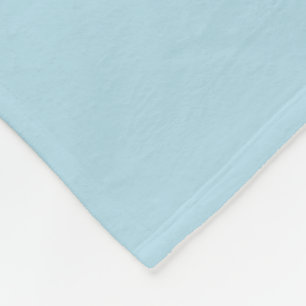 Couverture Polaire Bleu de sucre léger tourbé, Bleu pastel de couleur