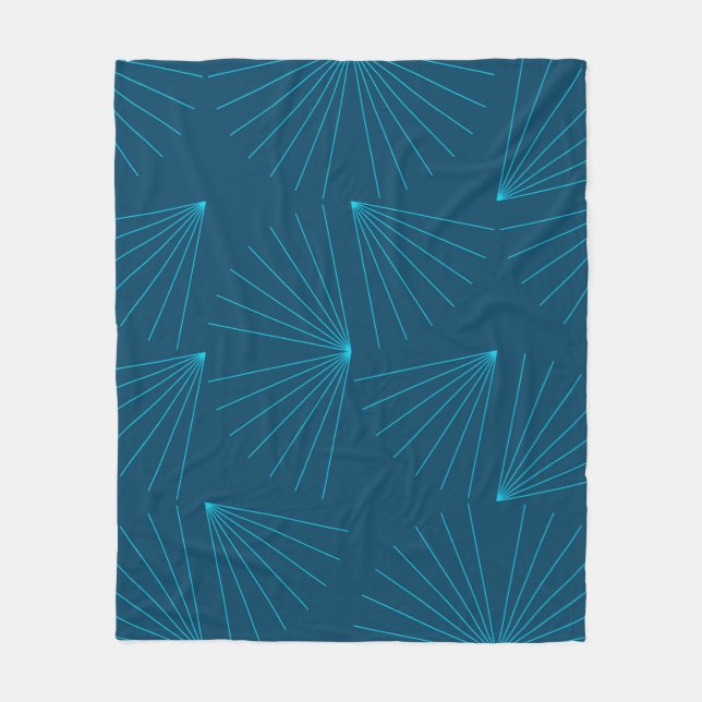 Couverture Polaire Bleu, moderne, simple concept de célébration de la (Devant)
