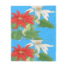 Bleu Poinsettias
