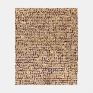Couverture Polaire Bloc de briques Brown