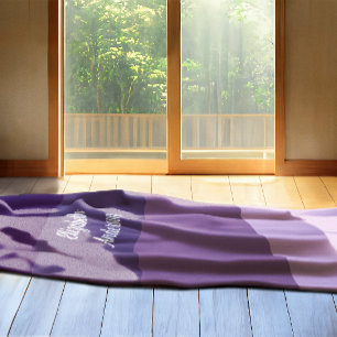 Couverture Polaire Blocage couleur violet bande horizontale