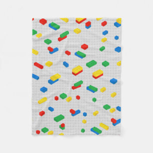 Couverture Polaire Blocs de construction de briques colorées mignonne