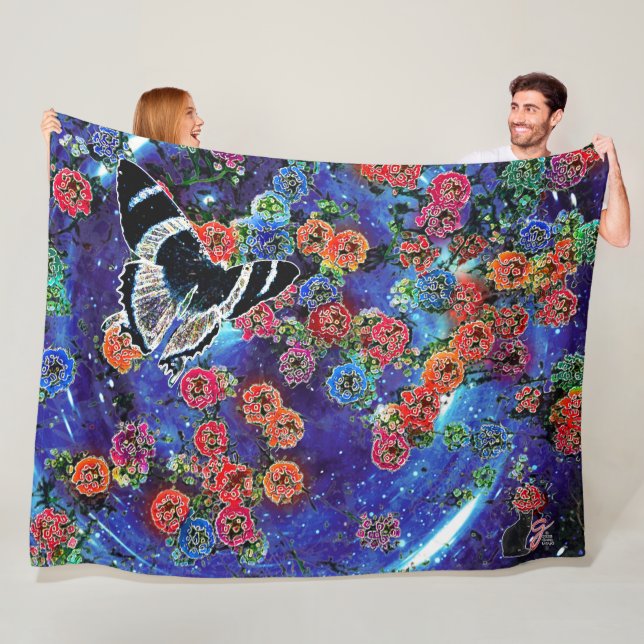 Couverture Polaire Blooms stellaires (En situation)