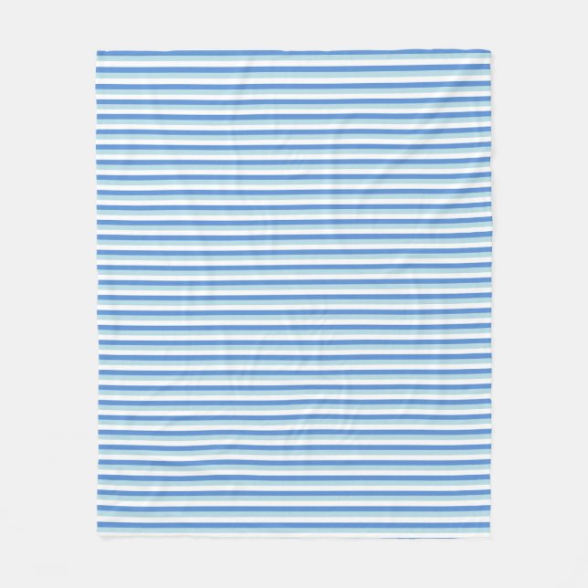 Couverture Polaire Blue and White Striped (Devant)