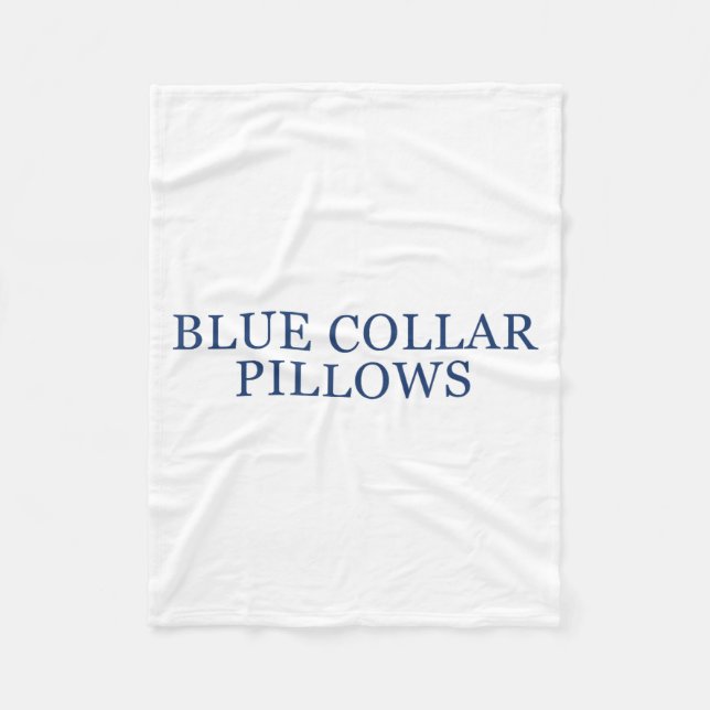 Couverture Polaire Blue Collar Llows Funny Quote  (Devant)