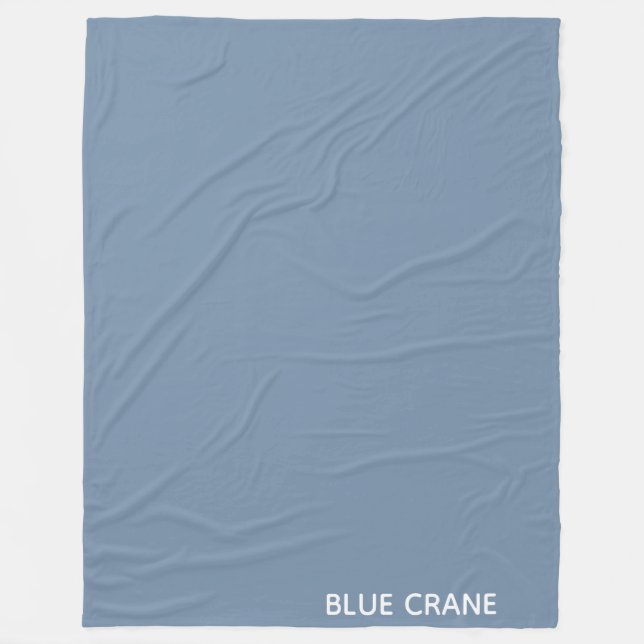 Couverture Polaire Blue Crane bleu color (Devant)